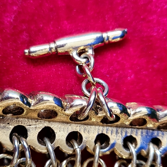 Elegant Gold Claire Deve Paris Multi Chain Link Bracelet Toggle Clasp - Picture 11 of 15